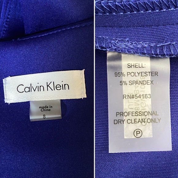 Calvin Klein Sunburst Sheath Dress Size 8 - Picture 6 of 6